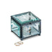 VINTAGE INSPIRED GLASS JEWELLERY BOX - MODERN FAIRY TALE MONOGRAM ETCHING - AyaZay Wedding Shoppe