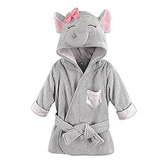 ANIMAL FACE HOODED BATHROBE - GREY ELEPHANT - AyaZay Wedding Shoppe