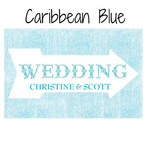 Pointing Arrow Wedding Directional Sign - AyaZay Wedding Shoppe