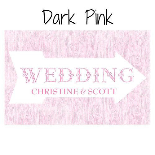 Pointing Arrow Wedding Directional Sign - AyaZay Wedding Shoppe