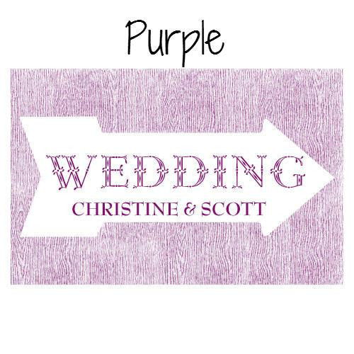 Pointing Arrow Wedding Directional Sign - AyaZay Wedding Shoppe