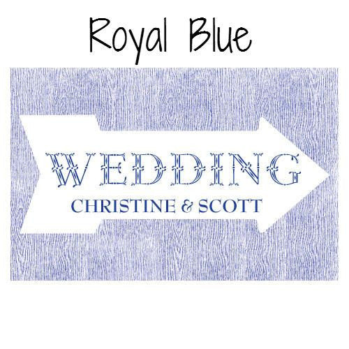 Pointing Arrow Wedding Directional Sign - AyaZay Wedding Shoppe