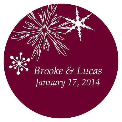 WINTER FINERY LARGE STICKER - AyaZay Wedding Shoppe