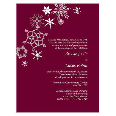WINTER FINERY INVITATION - AyaZay Wedding Shoppe