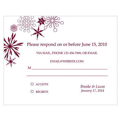WINTER FINERY RSVP - AyaZay Wedding Shoppe