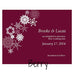 WINTER FINERY SAVE THE DATE CARD - AyaZay Wedding Shoppe
