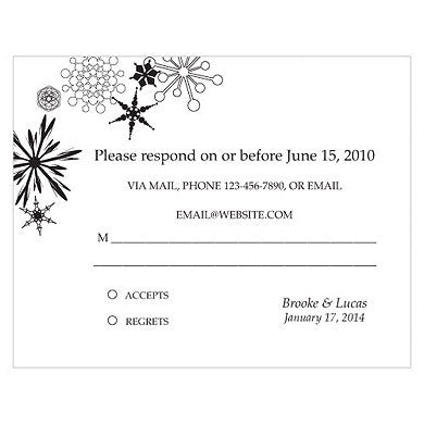 WINTER FINERY RSVP - AyaZay Wedding Shoppe
