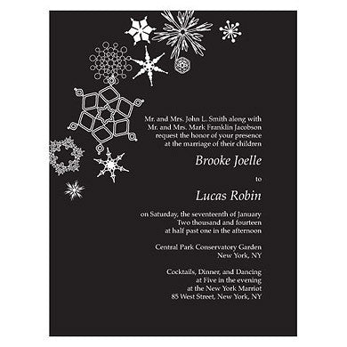 WINTER FINERY INVITATION - AyaZay Wedding Shoppe