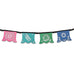 COLOURFUL PAPER PARTY PENNANT BANNER - FIESTA PARTY