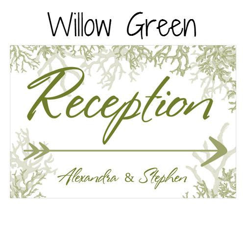 REEF CORAL DIRECTIONAL SIGN - AyaZay Wedding Shoppe