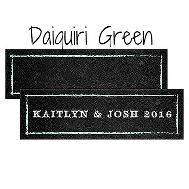 SMALL RECTANGULAR TAG WITH CHALKBOARD PRINT DESIGN - AyaZay Wedding Shoppe