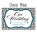 LOVE BIRD DAMASK WEDDING DIRECTIONAL SIGN - AyaZay Wedding Shoppe