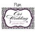 LOVE BIRD DAMASK WEDDING DIRECTIONAL SIGN - AyaZay Wedding Shoppe