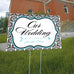 LOVE BIRD DAMASK WEDDING DIRECTIONAL SIGN - AyaZay Wedding Shoppe