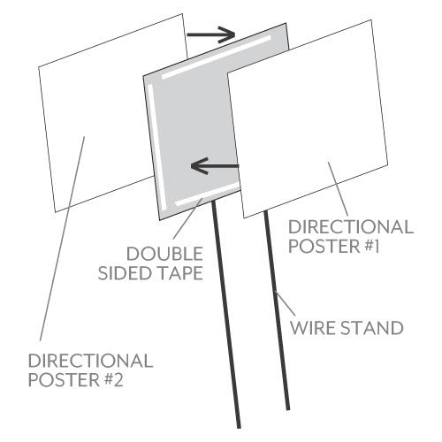 WEDDING THIS WAY WEDDING DIRECTIONAL SIGN - AyaZay Wedding Shoppe