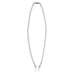 23" FACE MASK LANYARD WITH MAGNETIC SAFETY RELEASE - WHITE/SILVER