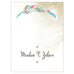 FEATHER WHIMSY PLACE CARD WITH FOLD - AyaZay Wedding Shoppe