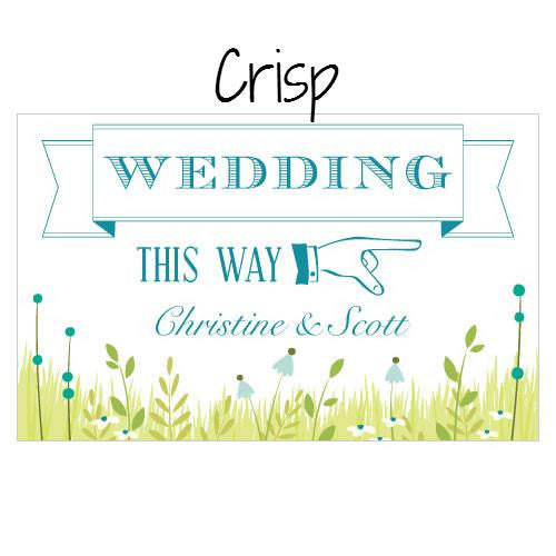 HOMESPUN CHARM WEDDING DIRECTIONAL SIGN - AyaZay Wedding Shoppe