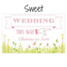 HOMESPUN CHARM WEDDING DIRECTIONAL SIGN - AyaZay Wedding Shoppe