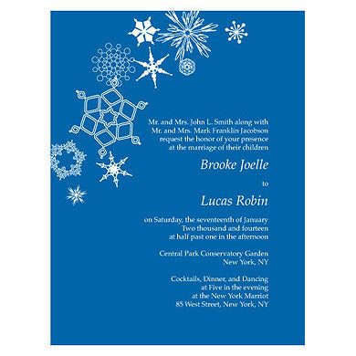 WINTER FINERY INVITATION - AyaZay Wedding Shoppe