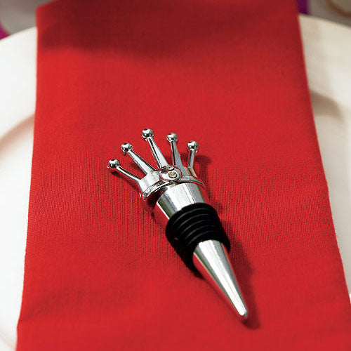 KING CROWN WITH CRYSTALS BOTTLE STOPPER - AyaZay Wedding Shoppe