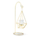 LARGE GOLD GEOMETRIC HANGING TEALIGHT HOLDER (2/pkg) - AyaZay Wedding Shoppe