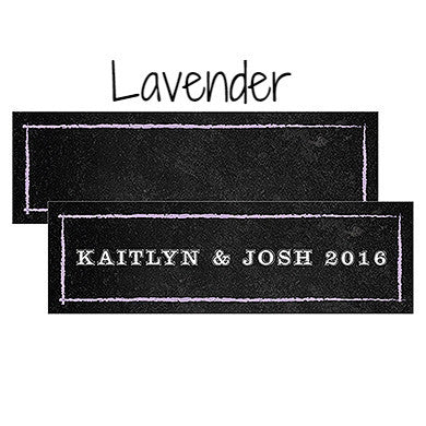 SMALL RECTANGULAR TAG WITH CHALKBOARD PRINT DESIGN - AyaZay Wedding Shoppe