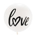 36" JUMBO WHITE ROUND WEDDING BALLOON - "LOVE" - AyaZay Wedding Shoppe