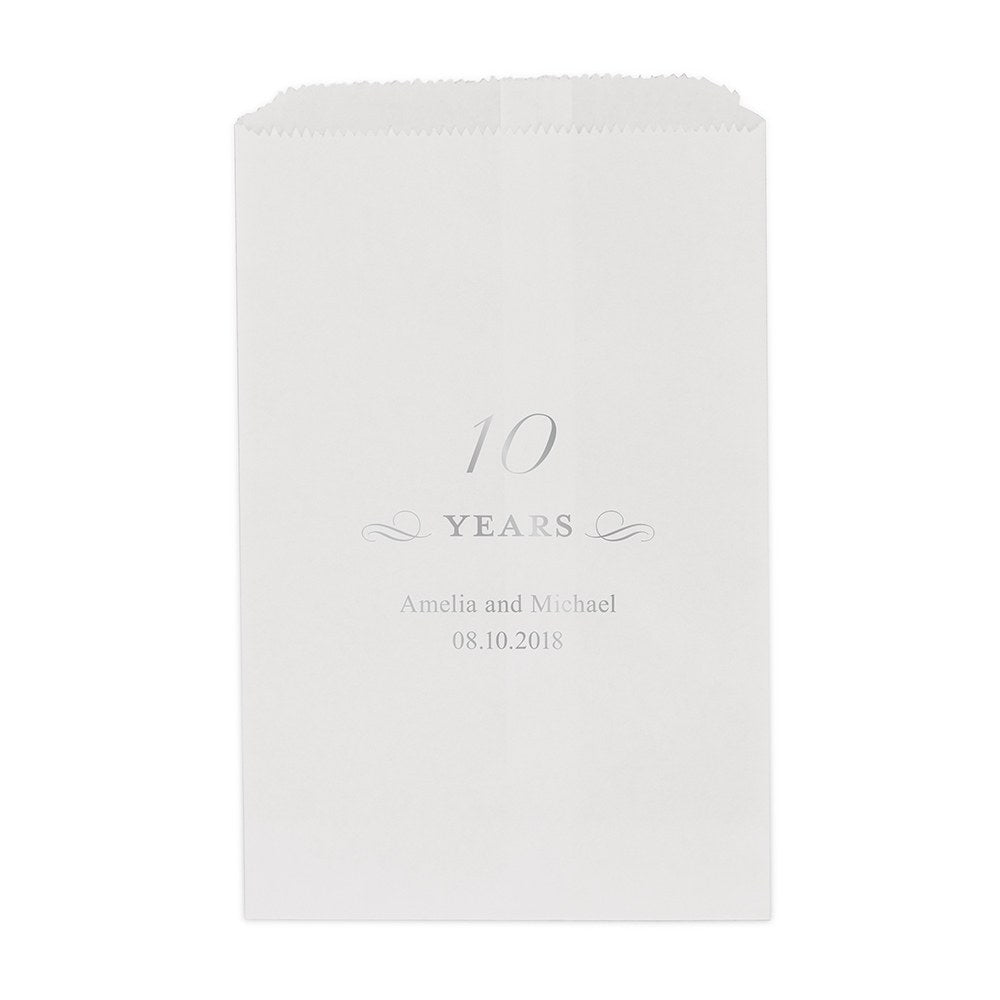 10 YEARS FLAT POCKET STYLE GOODIE BAG - AyaZay Wedding Shoppe