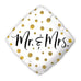 MYLAR FOIL HELIUM PARTY BALLOON WEDDING DECORATION - GOLD POLKA DOT MR. & MRS. - AyaZay Wedding Shoppe