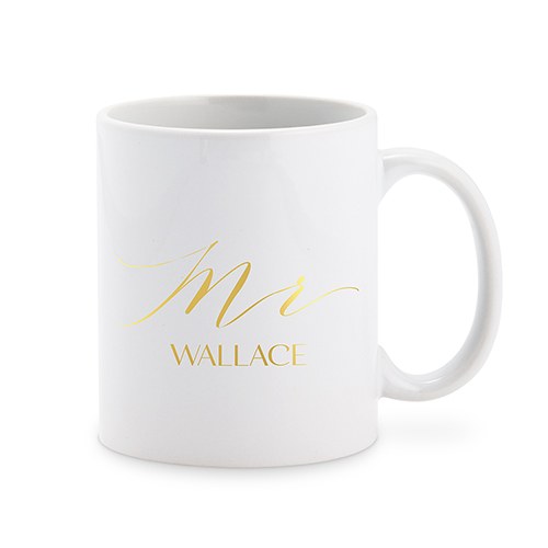 PERSONALIZED COFFEE MUG - MR - AyaZay Wedding Shoppe