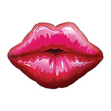 MYLAR FOIL HELIUM PARTY BALLOON DECORATION - RUBY RED LIPS - AyaZay Wedding Shoppe