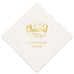 PERSONALIZED FOIL PRINTED PAPER NAPKINS - Cheers With Bubbles
(50/pkg)