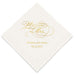 PERSONALIZED FOIL PRINTED PAPER NAPKINS - Mr & Mrs Script (50/pkg)