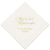 PERSONALIZED FOIL PRINTED PAPER NAPKINS - Happily Ever After
(50/pkg)