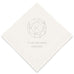 PERSONALIZED FOIL PRINTED PAPER NAPKINS - Gemstone Initial

(50/pkg)