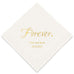 PERSONALIZED FOIL PRINTED PAPER NAPKINS - Forever
(50/pkg)
