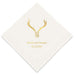 PERSONALIZED FOIL PRINTED PAPER NAPKINS - Love Antlers
(50/pkg)