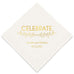 PERSONALIZED FOIL PRINTED PAPER NAPKINS - Woodland Pretty Celebrate
(50/pkg)