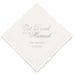 PERSONALIZED FOIL PRINTED PAPER NAPKINS - Eat Drink & Be Married - Script Style
(50/pkg)