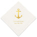 PERSONALIZED FOIL PRINTED PAPER NAPKINS - Anchor
(50/pkg)