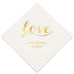 PERSONALIZED FOIL PRINTED PAPER NAPKINS - Love Signature
(50/pkg)