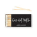 CUSTOM MATCHBOX WEDDING FAVOUR - ONE HOT MATCH