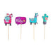 PAPER CUPCAKE TOPPER PICKS - FIESTA PARTY - SET OF 12