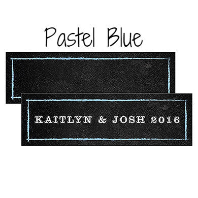 SMALL RECTANGULAR TAG WITH CHALKBOARD PRINT DESIGN - AyaZay Wedding Shoppe