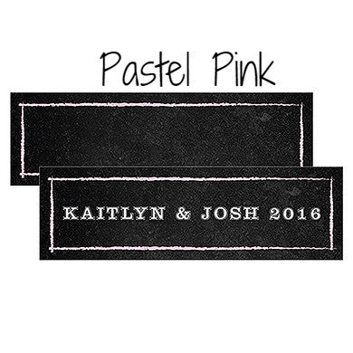 SMALL RECTANGULAR TAG WITH CHALKBOARD PRINT DESIGN - AyaZay Wedding Shoppe