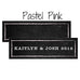 SMALL RECTANGULAR TAG WITH CHALKBOARD PRINT DESIGN - AyaZay Wedding Shoppe