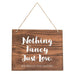 MEDIUM PERSONALIZED WOODEN WEDDING SIGN - NATURAL - SCRIPT PRINT - AyaZay Wedding Shoppe