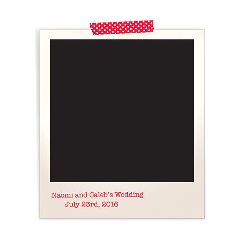 POLAROID PERSONALIZED PHOTO BACKDROP - AyaZay Wedding Shoppe