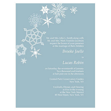 WINTER FINERY INVITATION - AyaZay Wedding Shoppe